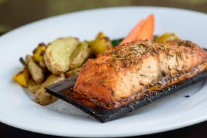 Harvest Seasonal Grill - Cedar Roasted Organic Salmon