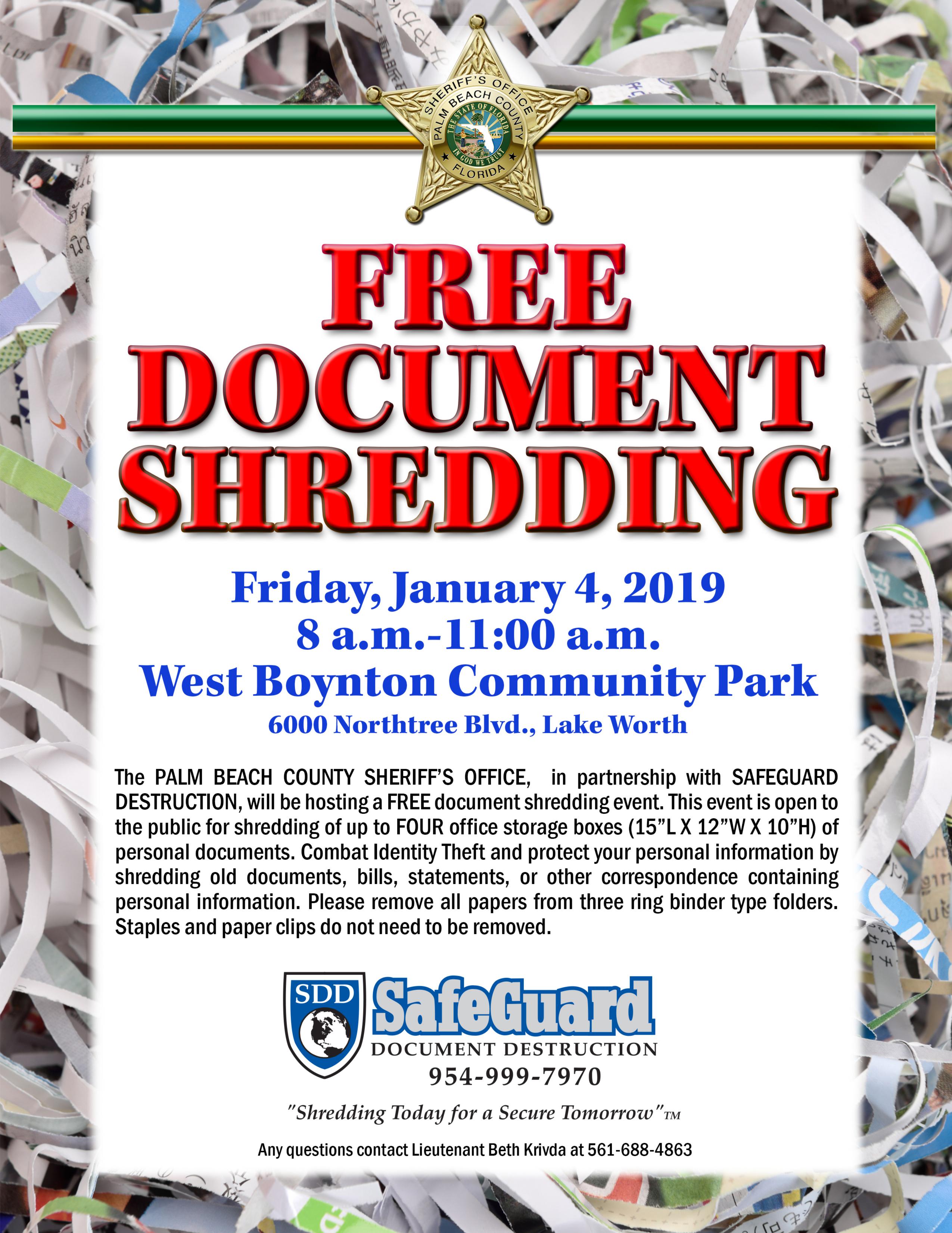 free document shredding